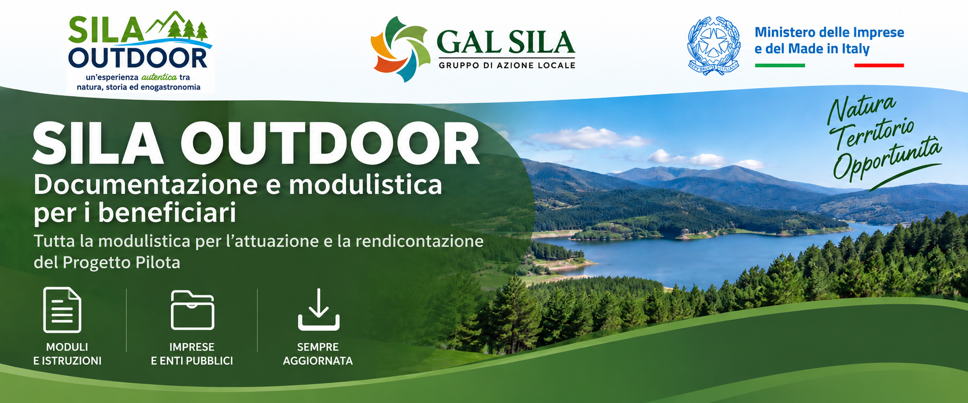 Sila Outdoor - Documentazione e modulistica per i beneficiari